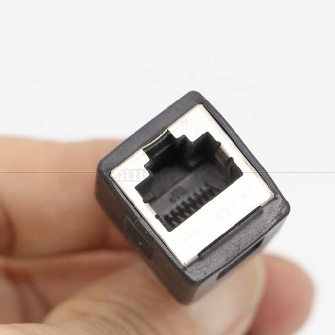 Conector RJ45 femenino para abrir soldadura enlatada de 4 cables cables de cola de cerdo de extremo desnudo 1