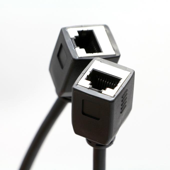 Cable de red Ethernet LAN de conexión femenina a femenina RJ45 8P8C 0