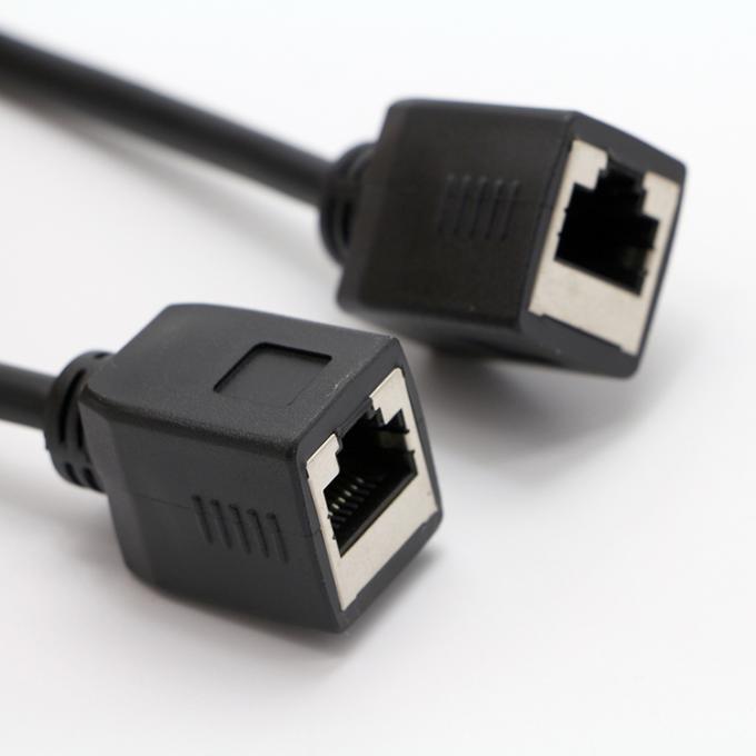 Cable de red Ethernet LAN de conexión femenina a femenina RJ45 8P8C 3