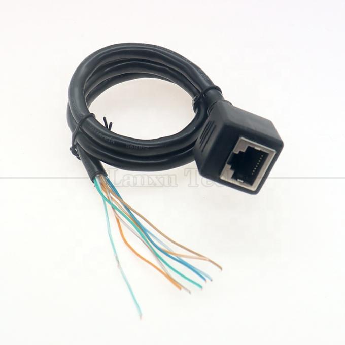 Ethernet de red de alta calidad Cta6 26AWG RJ45 8p8c Enchufe femenina para abrir cables desnudos enlatados 1
