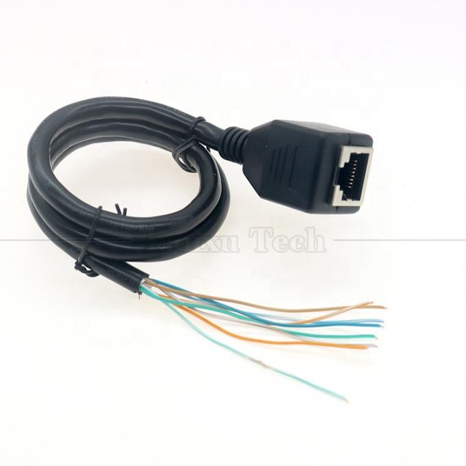 Ethernet de red de alta calidad Cta6 26AWG RJ45 8p8c Enchufe femenina para abrir cables desnudos enlatados 5