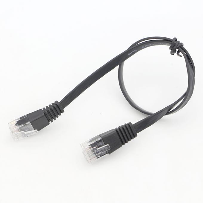 STP UTP Industrial Cat5 Cat5e Cat6 Cat7 Cat8 Flat RJ45 Cordón de parche de red Ethernet de extensión de cable LAN 4