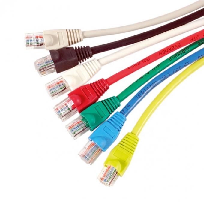 Escudo de personalización 1m 3m 5m 10m STP UTP Cooper puro Cat5 Cat5e Cat6 Cat7 Cat8 RJ45 Cordón de parche Lan Ethernet Cable de red 4