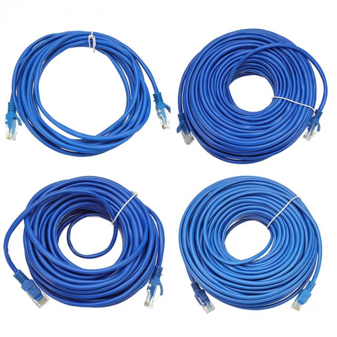 Escudo de personalización 1m 3m 5m 10m STP UTP Cooper puro Cat5 Cat5e Cat6 Cat7 Cat8 RJ45 Cordón de parche Lan Ethernet Cable de red 2