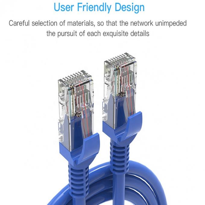 Personalización 1m 5m 10m 30m Cat5 Cat5e Cat6 Cat7 STP UTP RJ45 Cordón de parche Lan Ethernet Cable de red 1