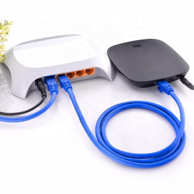 Personalización 1m 5m 10m 30m Cat5 Cat5e Cat6 Cat7 STP UTP RJ45 Cordón de parche Lan Ethernet Cable de red 3