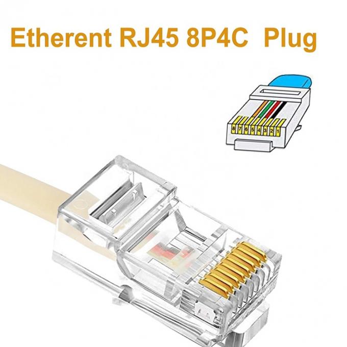 Ethernet RJ45 8P8C Hombre a teléfono RJ11 4P4C Socket ADSL Conector Convertidor Adaptador de cable de extensión 4