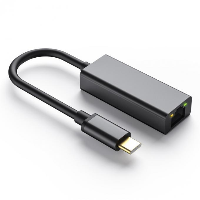Plug and Play USB 3.0 Tipo C macho a Gigabit RJ45 Ethernet Adaptador de red LAN para computadora portátil 0