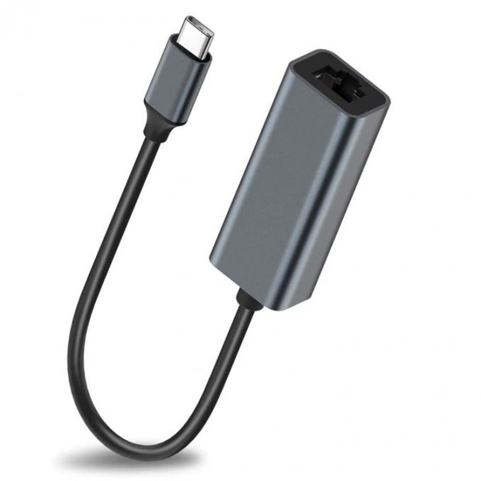 Plug and Play USB 3.0 Tipo C macho a Gigabit RJ45 Ethernet Adaptador de red LAN para computadora portátil 1