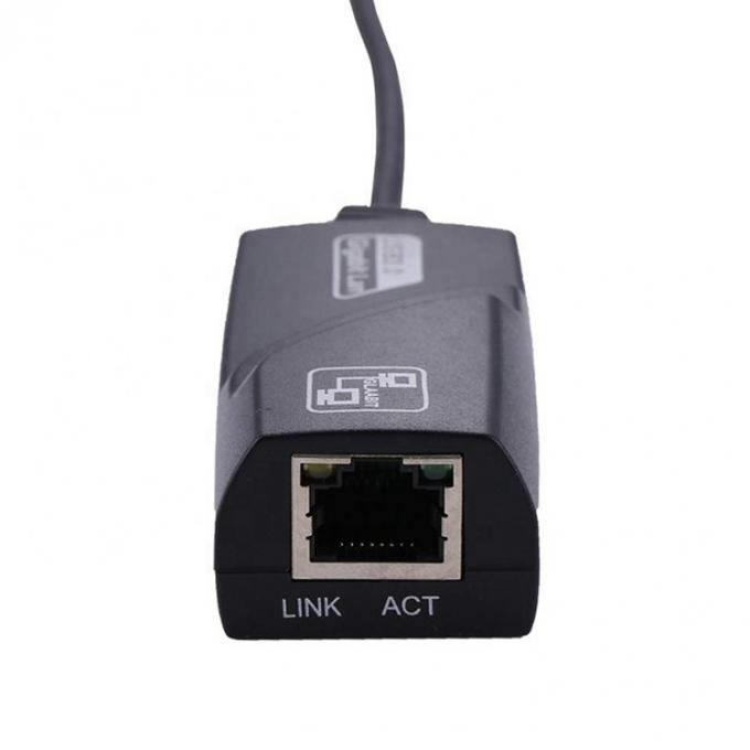 Alta compatibilidad USB 3.1 Tipo C macho a Gigabit RJ45 Ethernet Adaptador de red LAN para computadora portátil 2
