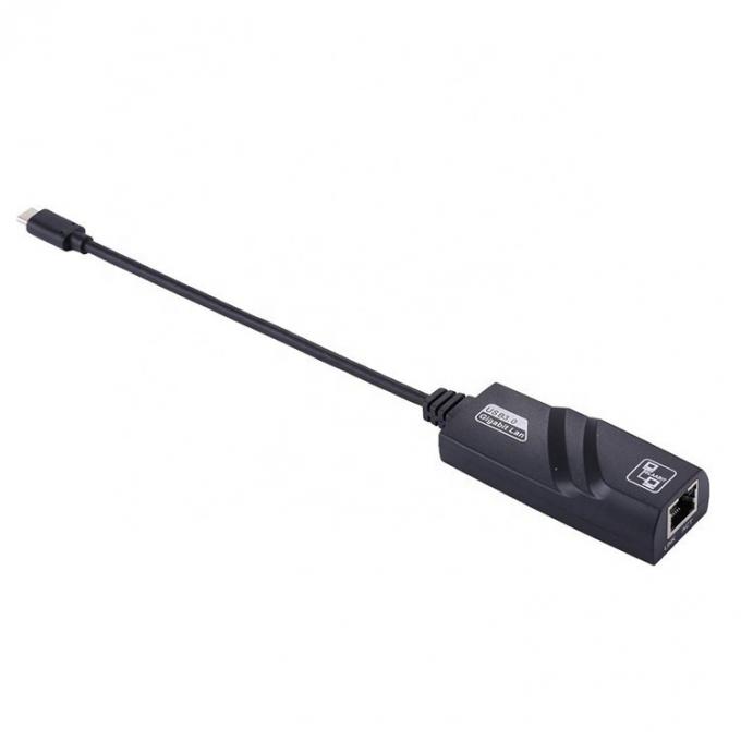 Alta compatibilidad USB 3.1 Tipo C macho a Gigabit RJ45 Ethernet Adaptador de red LAN para computadora portátil 3