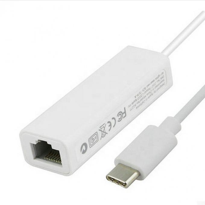 Plug and Play Adaptador de red Ethernet Lan de tipo C a RJ45 de 100 Mbps Gigabit USB para computadora portátil 1