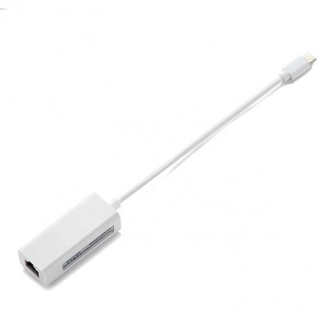 Plug and Play Adaptador de red Ethernet Lan de tipo C a RJ45 de 100 Mbps Gigabit USB para computadora portátil 4