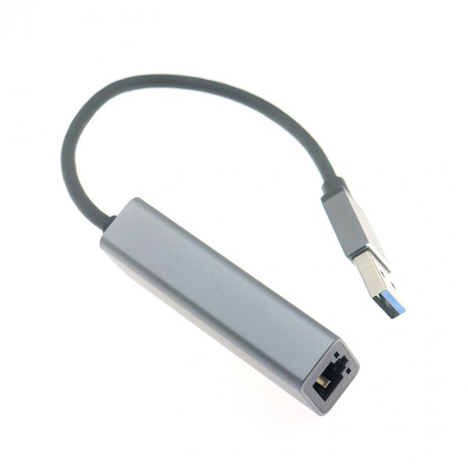 Super velocidad 1000Mbps Metal Shell USB 3.0 para el adaptador Ethernet Gigabit RJ45 3