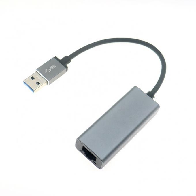 Super velocidad 1000Mbps Metal Shell USB 3.0 para el adaptador Ethernet Gigabit RJ45 2