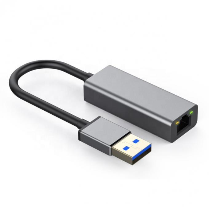 Super velocidad 1000Mbps Metal Shell USB 3.0 para el adaptador Ethernet Gigabit RJ45 0