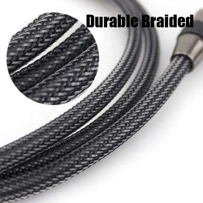 Cables ópticos de fibra óptica trenzados duraderos de alta calidad Toslink Spdif Oro 2