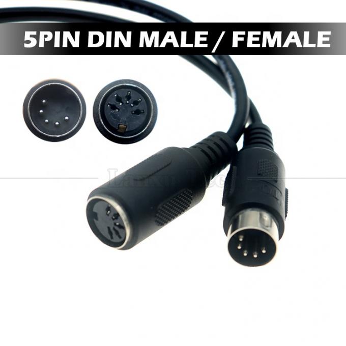 1M 3M 5M de alta calidad de hombre a mujer MIDI 5 PIN DIN Cable de extensión para guitarra de teclado de audio 0