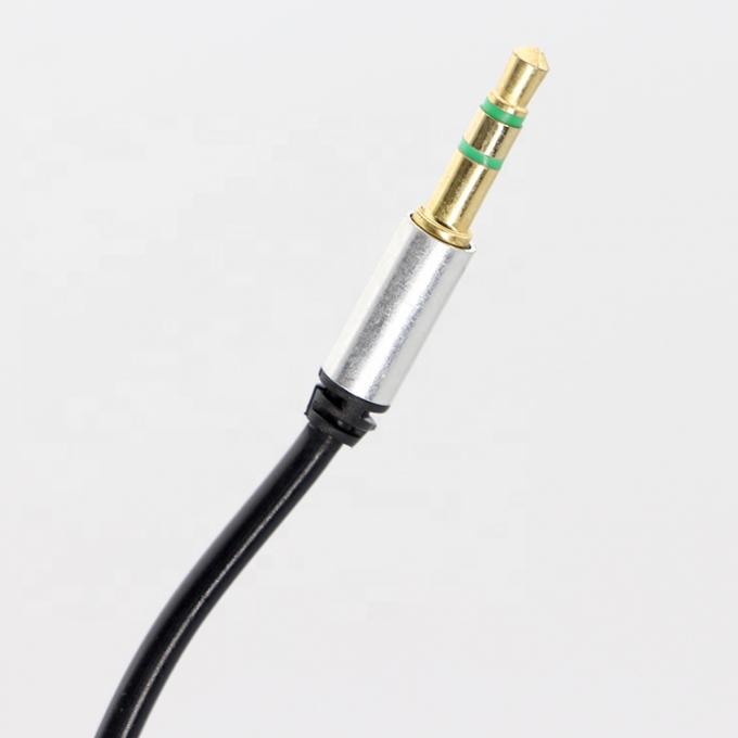 CUSTOM 1M 2M 3M bobina de resorte espiral macho a macho 3,5 mm Jack Stereo Aux cable de audio 3
