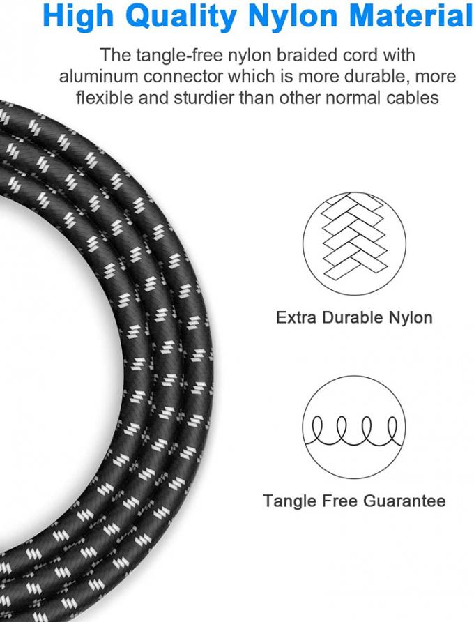 OEM 3M 1/4 pulgadas 6.3mm TS Jack Ángulo derecho Instrumento musical de bajo Amplificador Pedal Guitar Patch Cable 4