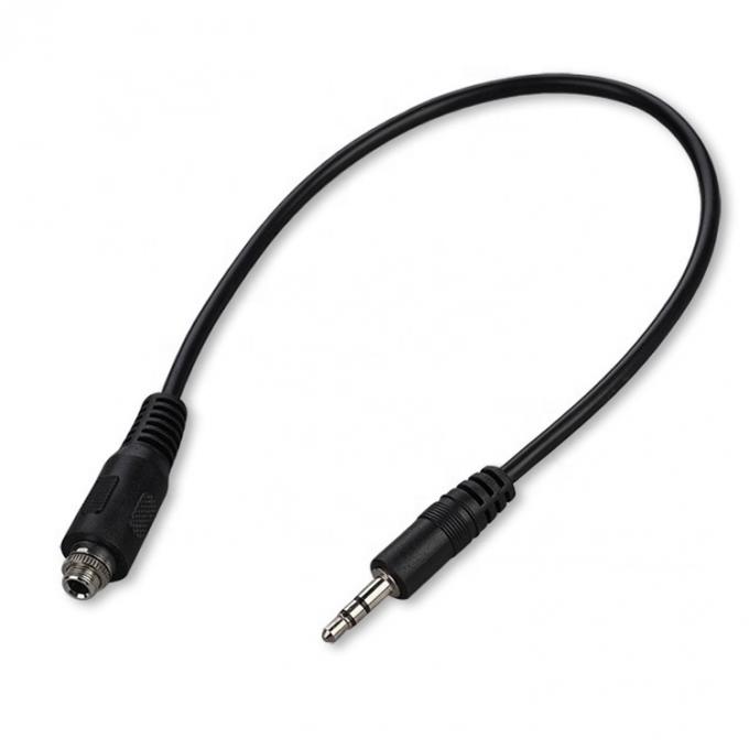 Torsión de macho a hembra 3,5 mm 3 polos TRS cable de conexión de audio 1