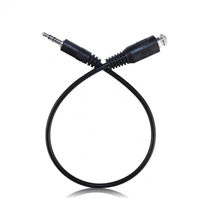 Torsión de macho a hembra 3,5 mm 3 polos TRS cable de conexión de audio 3