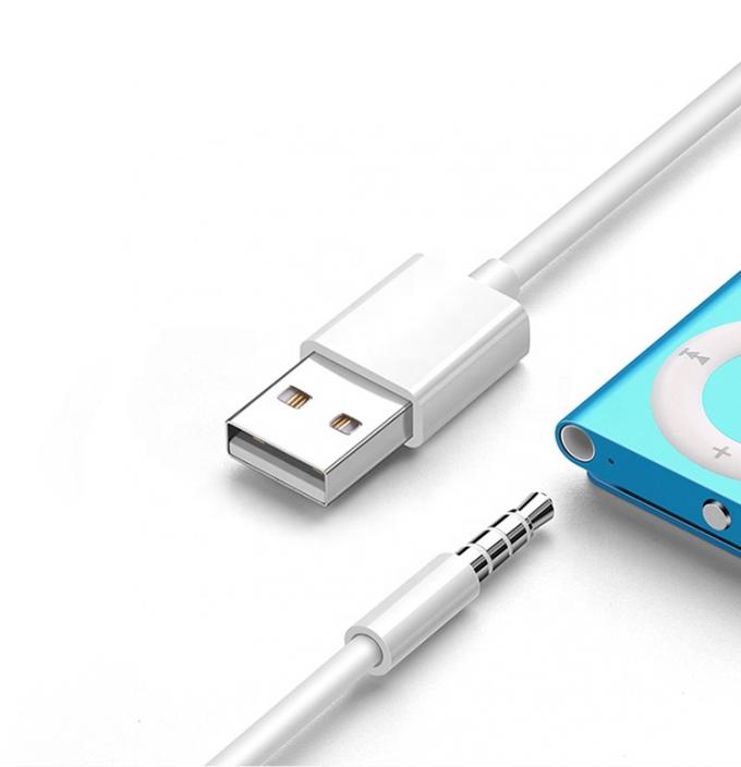 USB 2.0 Femenino a 3,5 mm Jack 3 polos Adaptador de convertidor AUX para altavoz de audio de automóvil 1