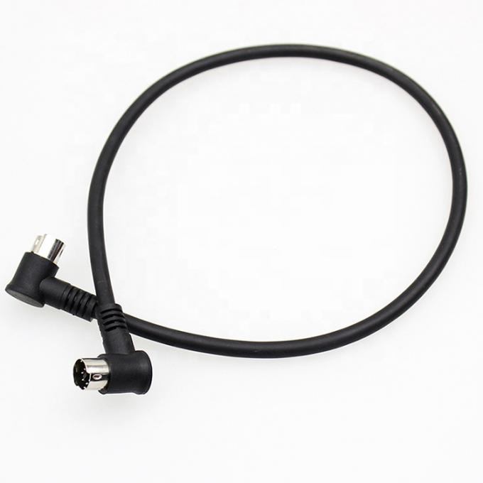 1M 2M 3M Shield 90 grados ángulo recto S Video de hombre a hombre 7 pines Mini Din cable de extensión 5