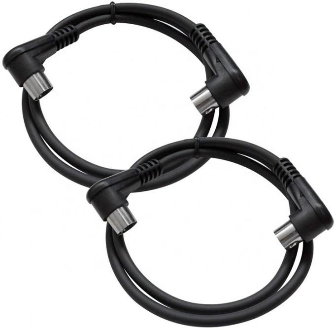 CULTURA de fábrica escudo ángulo derecho macho a macho 5 pin Din conector Midi cable 5