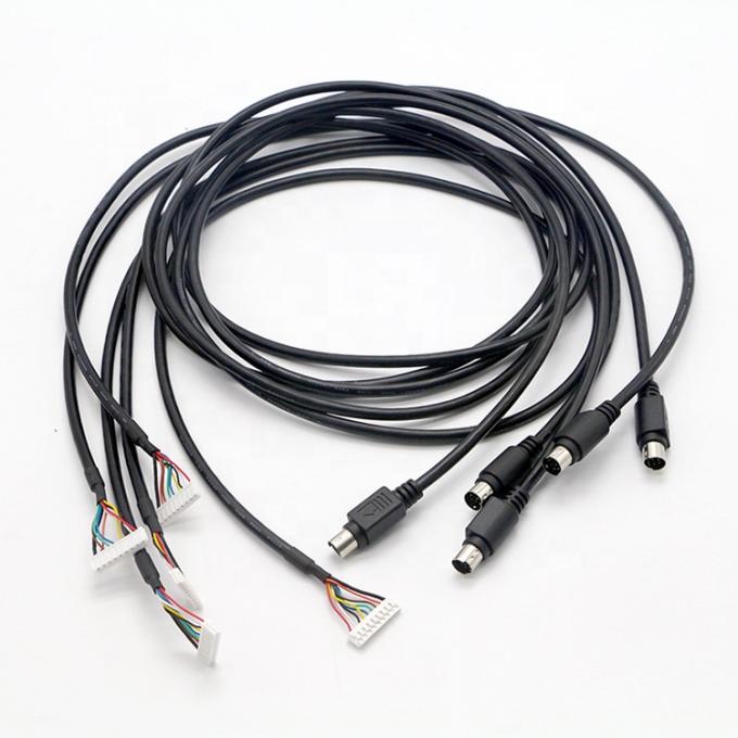 CUSTOM S Video 8 PIN Mini DIN a 9 PIN JST Conector de PC el cable del controlador del motor 4