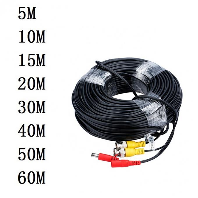 CUSTOM 5M 10M 20M Hombre Mujer Asamblea de seguridad RG59 Video BNC DC Power SDI Cable de cámara de CCTV 3