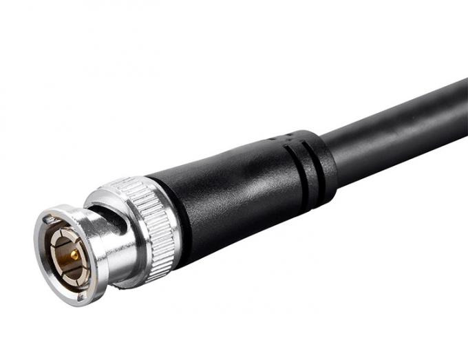 Asamblea de seguridad de SDI cámara de circuito cerrado coaxial de vídeo potencia BNC Jack conector masculino para el cable BNC 3