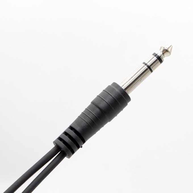 1M 2M 3M Y Splitter Hombre a Mujer 6.35mm 3.5mm TRS Micrófono Jack estéreo cable de audio 4