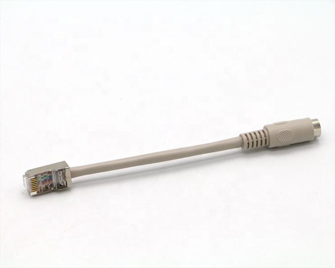 0.2M 0.5M 1M 2M 3M 5M 8 PIN Mini Din Femenino para el cable de extensión RJ45 0