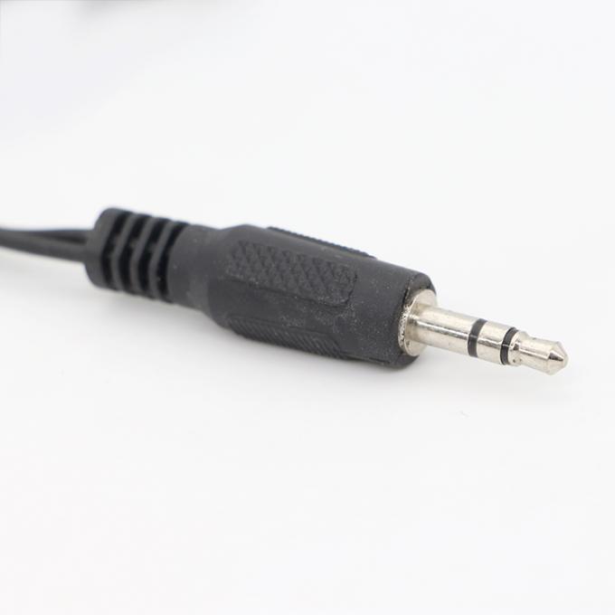 CUSTOM 3.5mm Jack 1 hombre a 2 mujeres Y Splitter auricular Jack Mic PC Audio TRS Splitter Cable 1