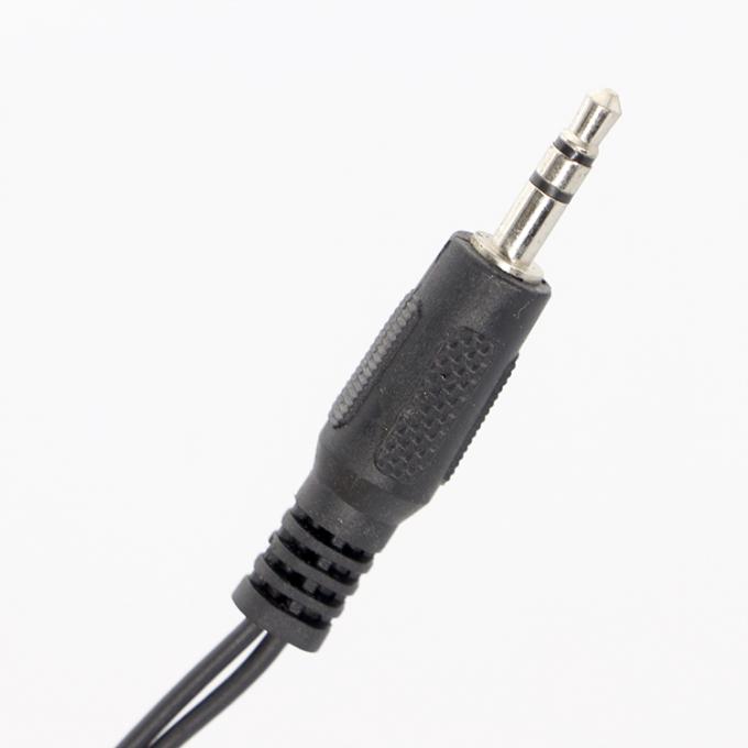 CUSTOM 3.5mm Jack 1 hombre a 2 mujeres Y Splitter auricular Jack Mic PC Audio TRS Splitter Cable 2