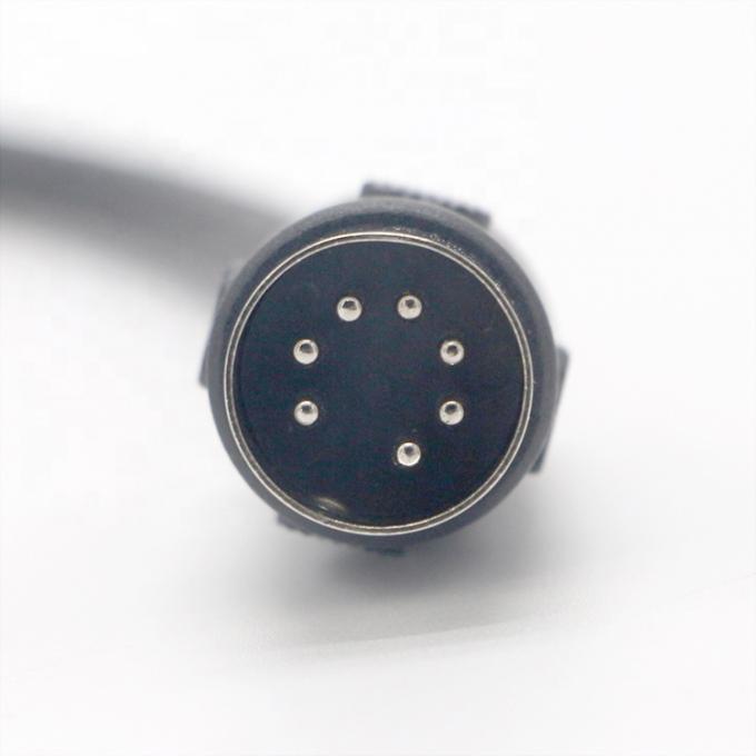 Sistema de audio estéreo Midi personalizado de señal masculina a femenina 7 pin Din Control de cable de extensión para el guardabarros 1