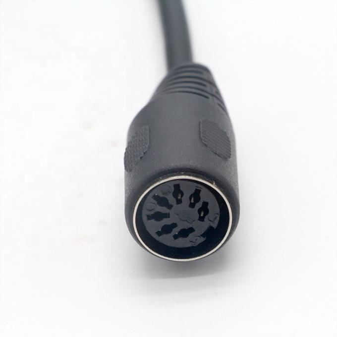 Sistema de audio estéreo Midi personalizado de señal masculina a femenina 7 pin Din Control de cable de extensión para el guardabarros 2