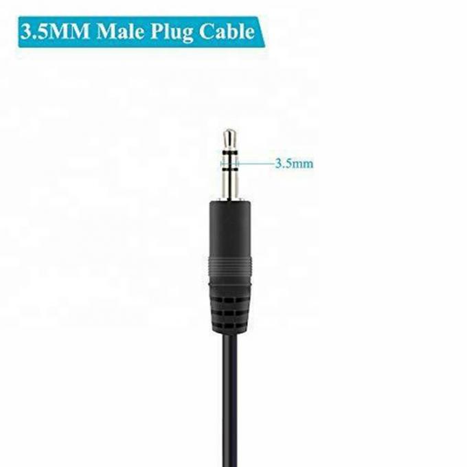 TRS 2 Pole Stereo Audio Jack 3.5mm Plug masculino para el cable de extremo abierto 2