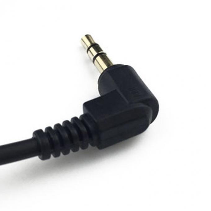 90 grados de hombre a hombre 3.5mm Jack auriculares enrollados con cable de extensión de audio 2