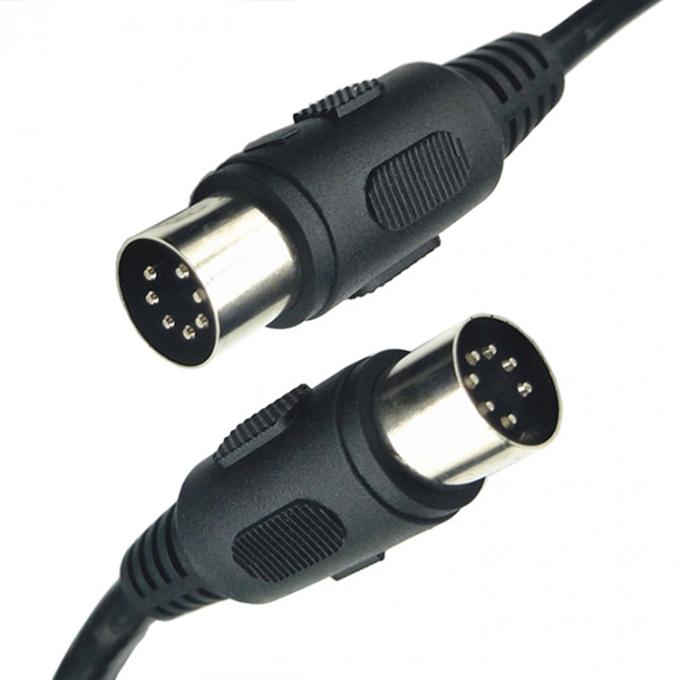 Cable Midi de 7 pines de hombre a hombre y mujer totalmente conectado. 2