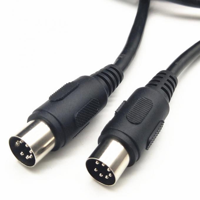 Cable Midi de 7 pines de hombre a hombre y mujer totalmente conectado. 4