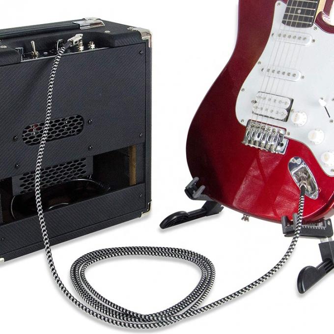 Cable de guitarra eléctrica de 3M 10FT 1/4 pulgadas TS Jack Instrumento musical 5