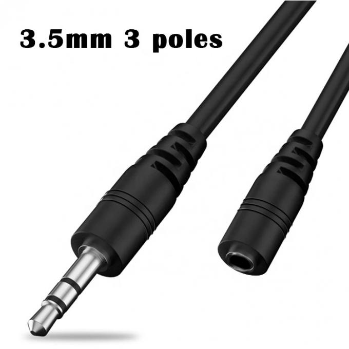 Cable de extensión de jack de audio de 3,5 mm de sexo masculino a femenino 2