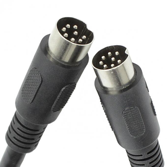 Cable de 8 pines grande de macho a macho completamente conectado y blindado 1