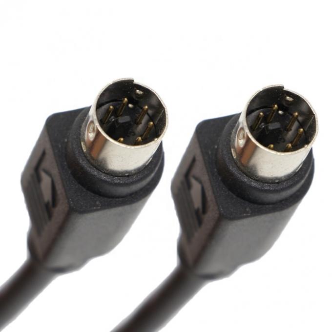 1M 3M de protección personalizada de hombre a hombre Mini DIN 6 pin cable 1