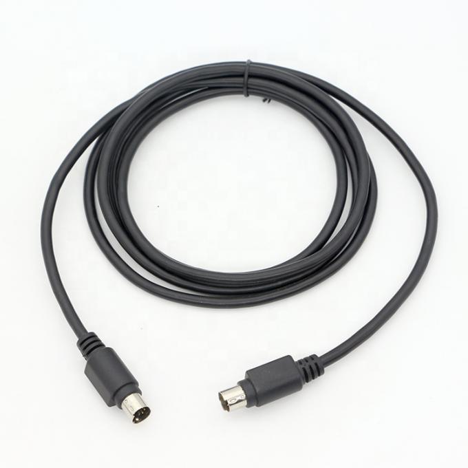 1M 3M de protección personalizada de hombre a hombre Mini DIN 6 pin cable 0