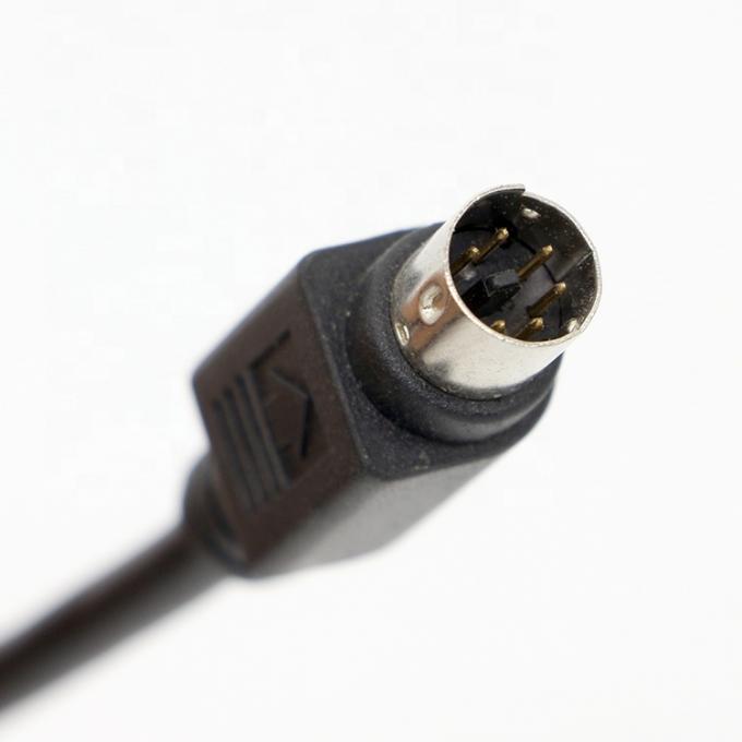 1M 3M de protección personalizada de hombre a hombre Mini DIN 6 pin cable 4