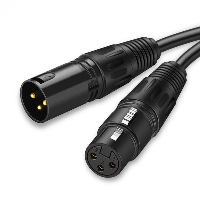 Micrófono OEM HiFi Micrófono 3 PIN Conector XLR Jack de audio macho a XLR cable DMX femenino 2