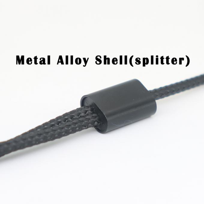1 entrada a 2 salida Y forma 3.5 mm AUX Stereo Audio Mic Audífonos Splitter Adaptador de cable 4